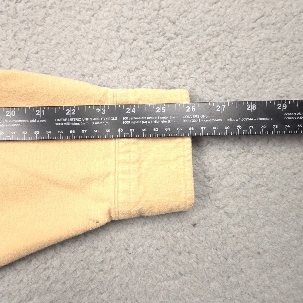 L.L.Bean Chamois Shirt Men L Tall Golden Tan Flannel Workwear Overshirt